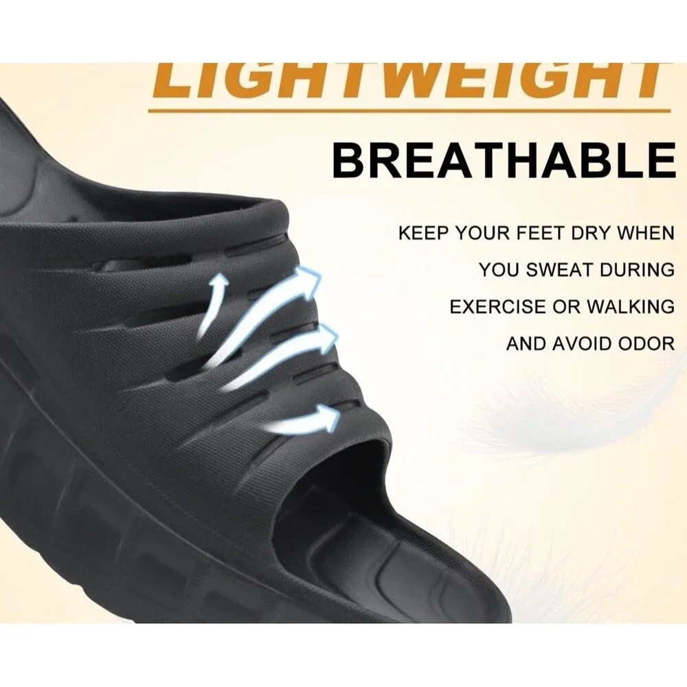 Kuailu Men’s Recovery Sandals Orthotic Arch Support Orthopaedic Slipper Size 15